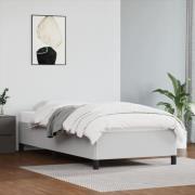 vidaXL Sängram vit 100x200 cm konstläder