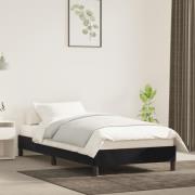 vidaXL Sängram svart 90x190 cm sammet