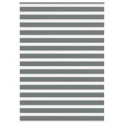 vidaXL Rullgardin zebra mörkgrå 165x200 cm tyg bredd 160,9cm polyester