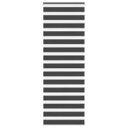 vidaXL Rullgardin zebra svart 70x200 cm tyg bredd 65,9 cm polyester