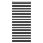 vidaXL Rullgardin zebra svart 95x200 cm tyg bredd 90,9 cm polyester