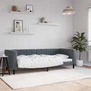 vidaXL Dagbädd mörkgrå 80x200 cm sammet