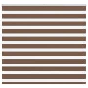 vidaXL Rullgardin zebra brun 155x100 cm tyg bredd 150,9 cm polyester