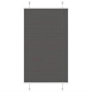 vidaXL Plisserad persienn svart 75x100 cm tyg bredd 74,4 cm polyester