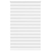 vidaXL Rullgardin zebra vit 150x200 cm tyg bredd 145,9 cm polyester