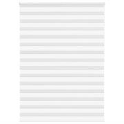 vidaXL Rullgardin zebra vit 160x200 cm tyg bredd 155,9 cm polyester