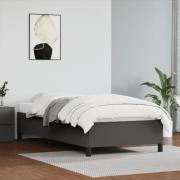 vidaXL Sängram grå 90x190 cm konstläder