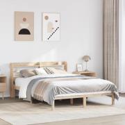 vidaXL Sängram utan madrass 120x200 cm massiv furu