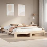 vidaXL Sängram utan madrass 180x200 cm massiv furu
