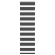 vidaXL Rullgardin zebra svart 50x150 cm tyg bredd 45,9 cm polyester