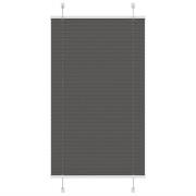 vidaXL Plisserad persienn svart 75x150 cm tyg bredd 74,4 cm polyester