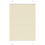 vidaXL Plisserad persienn cremefärgad 100x150 cm tyg bredd 99,4 cm