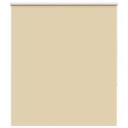 vidaXL Rullgardin mörkläggningsbeige 130x150 cm tyg bredd 126,6 cm