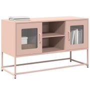vidaXL TV-skåp rosa 100,5x39x60,5 cm stål