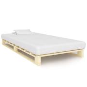 vidaXL Pallsäng utan madrass massiv furu 100x200 cm