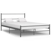 vidaXL Sängram utan madrass grå metall 120x200 cm