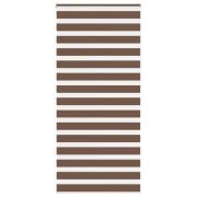 vidaXL Rullgardin zebra brun 115x230 cm tyg bredd 110,9 cm polyester