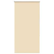 vidaXL Rullgardin mörkläggningsbar beige 65x130 cm tyg bredd 60,7 cm