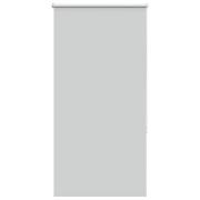 vidaXL Rullgardin mörkläggning ljusgrå 90x130 cm tyg bredd 85,7 cm
