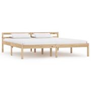 vidaXL Sängram utan madrass massiv furu 160x200 cm