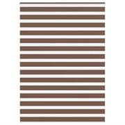 vidaXL Rullgardin zebra brun 155x230 cm tyg bredd 150,9 cm polyester