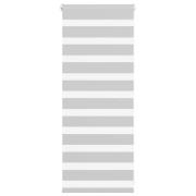 vidaXL Rullgardin zebra ljusgrå 60x100 cm tyg bredd 55,9 cm polyester