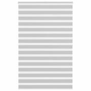 vidaXL Rullgardin zebra ljusgrå 140x200 cm tyg bredd 135,9cm polyester