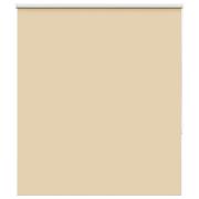 vidaXL Rullgardin mörkläggningsbeige 140x130 cm tyg bredd 136,6 cm