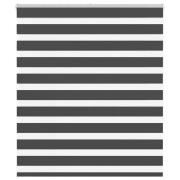 vidaXL Rullgardin zebra svart 125x150 cm tyg bredd 120,9cm polyester
