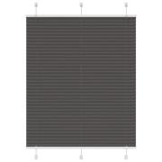 vidaXL Plisserad persienn svart 110x100 cm tyg bredd 109,4cm polyester