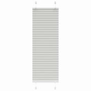 vidaXL Plisserad persienn ljusgrå 50x100cm tyg bredd 49,4cm polyester