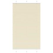 vidaXL Plisserad persienn cremefärgad 110x200 cm tyg bredd 109,4cm