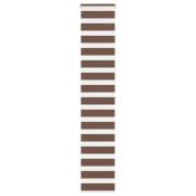 vidaXL Rullgardin zebra brun 45x200 cm tyg bredd 40,9 cm polyester