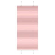 vidaXL Plisserad persienn rosa 55x100cm tyg bredd 54,4cm polyester