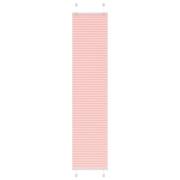 vidaXL Plisserad persienn rosa 50x200cm tyg bredd 49,4cm polyester