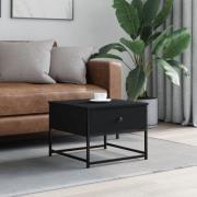 vidaXL Soffbord svart 51x51x40 cm konstruerat trä