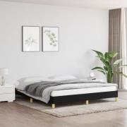 vidaXL Sängram utan madrass svart 180x200 cm tyg