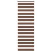 vidaXL Rullgardin zebra brun 85x200 cm tyg bredd 80,9 cm polyester