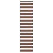vidaXL Rullgardin zebra brun 60x230 cm tyg bredd 55,9 cm polyester