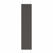 vidaXL Plisserad persienn svart 50x200cm tyg bredd 49,4cm polyester