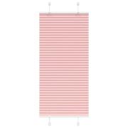 vidaXL Plisserad persienn rosa 60x150cm tyg bredd 59,4cm polyester