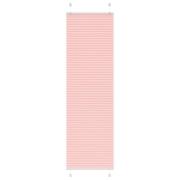 vidaXL Plisserad persienn rosa 55x200cm tyg bredd 54,4cm polyester