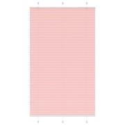 vidaXL Plisserad persienn rosa 115x200 cm tyg bredd 114,4cm polyester