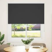 vidaXL Rullgardin mörkläggning svart 135x150 cm tyg bredd 131,6 cm