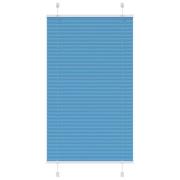 vidaXL Plisserad persienn blå 80x100 cm tyg bredd 79,4 cm polyester