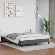 vidaXL Sängram grå 140x190 cm konstläder