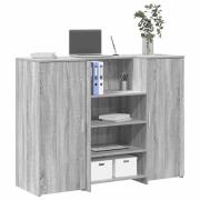 vidaXL Receptionsdisk grå sonoma 135x50x103,5 cm konstruerat trä