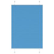 vidaXL Plisserad persienn blå 100x100 cm tyg bredd 99,4 cm polyester