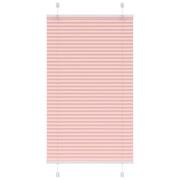 vidaXL Plisserad persienn rosa 80x150 cm tyg bredd 79,4 cm polyester