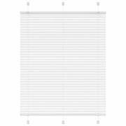 vidaXL Plisserad persienn vit 110x100 cm tyg bredd 109,4cm polyester